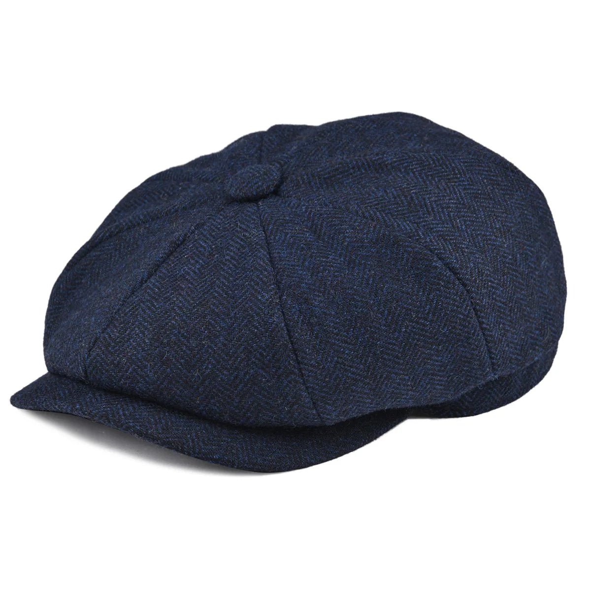New Wool Newsboy Cap Herringbone Men British Flat Cap | TINMICO - TINMICO