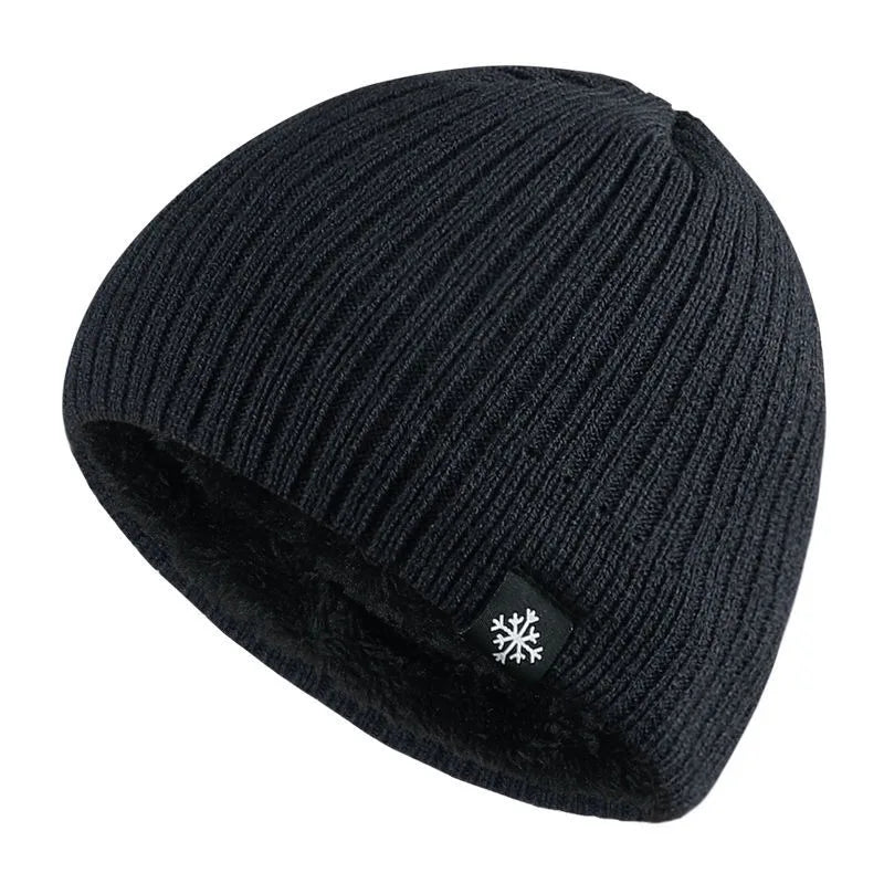 New Autumn/Winter Fleece Thick Knitted Thermal Blend Hat | TINMICO