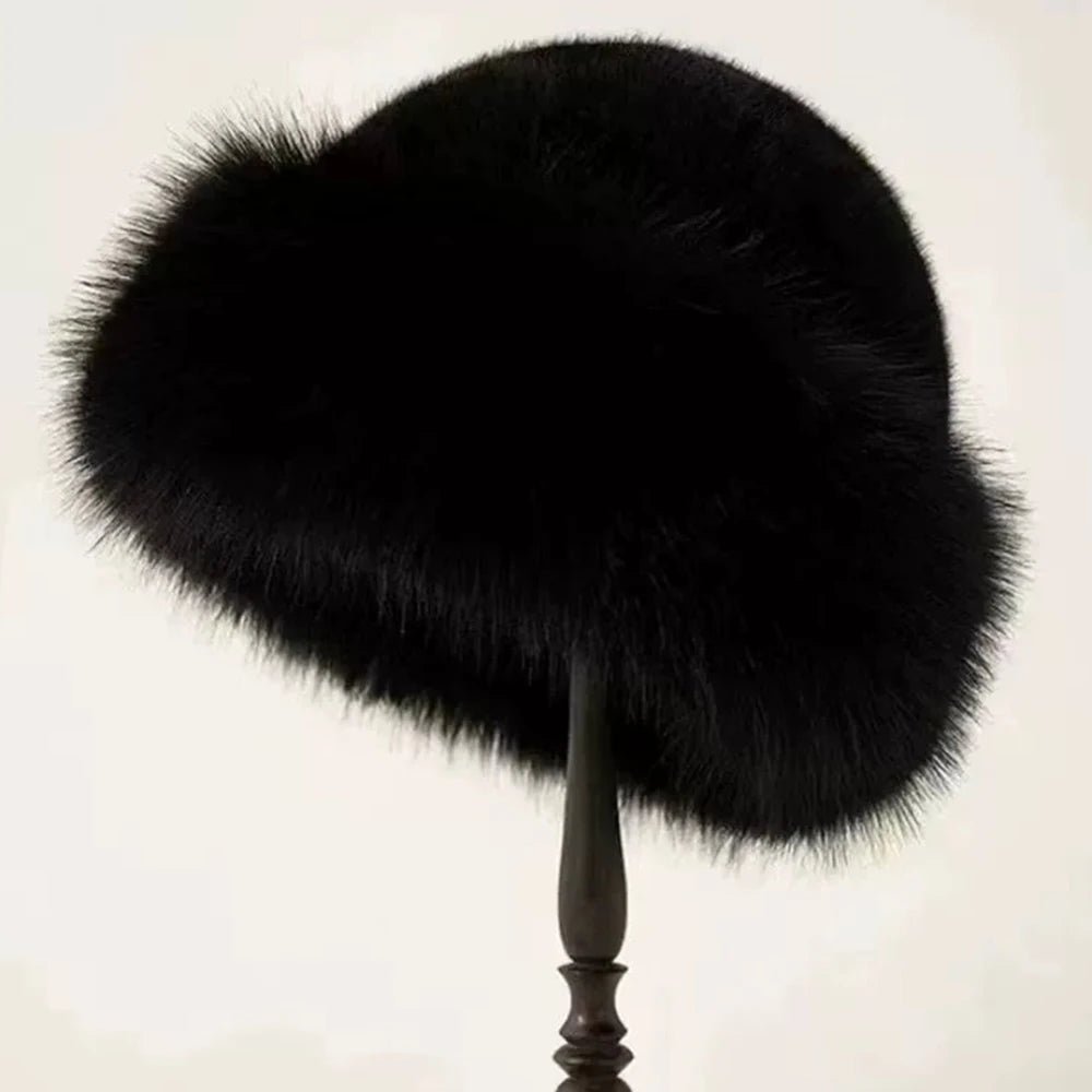 Fluffy Fur Bucket Hat For Women Plush Fisherman Hat Warm Women's Winter Hat Thicken Cold Snowy Day Chrismas Gifts | TINMICO - TINMICO