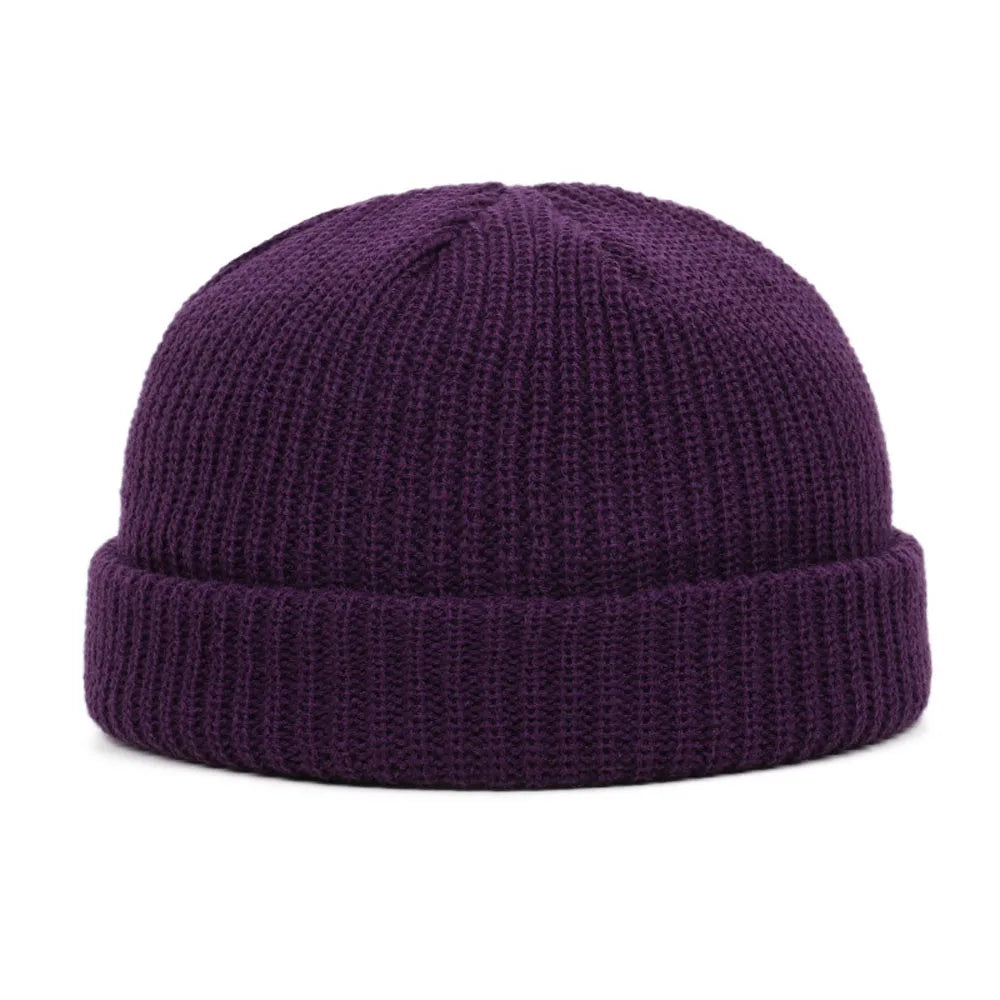 Winter Warm Beanies Casual Short Thread Hip Hop Hat Adult Men | New - TINMICO