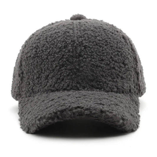 Autumn Winter Baseball Cap Women Artificial Lamb Wool Hats Keep Warm Cap Plush Baseball Caps Spring Baseball Cap | TINMICO - TINMICO
