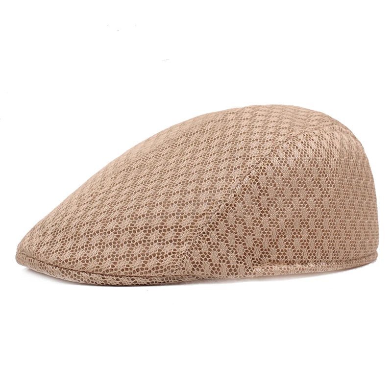 Hat Unisex Mesh Flat Caps Newsboy Style Fashion Breathable Summer Hat for Women Men Caps New Summer Casual Beret | TINMICO - TINMICO