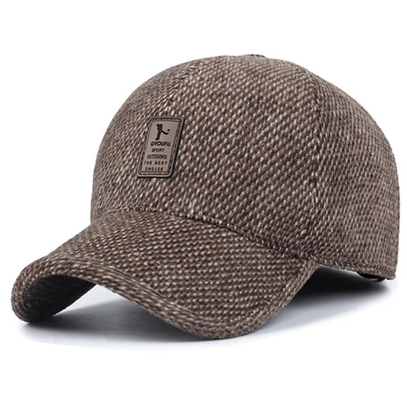 New Autumn winter Men baseball Cap winter warm hat with ear thick winter Thicken TINMICO - TINMICO