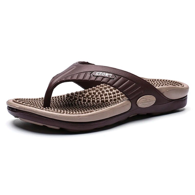 New Flip Flops for Men Summer Breathable Beach Shoes Sandals Men Luxury Flip Flops Breathable Plus Big Size Men Slippers TINMICO - TINMICO