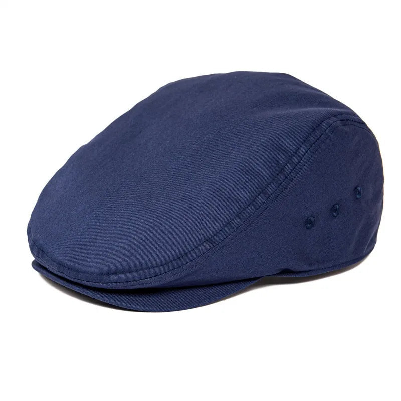 TINMICO Airhole Flat Cap Mens Cotton Driver Hat Summer Newsboy Caps Ivy Hat Gatsby Breathable Beret Golf - TINMICO
