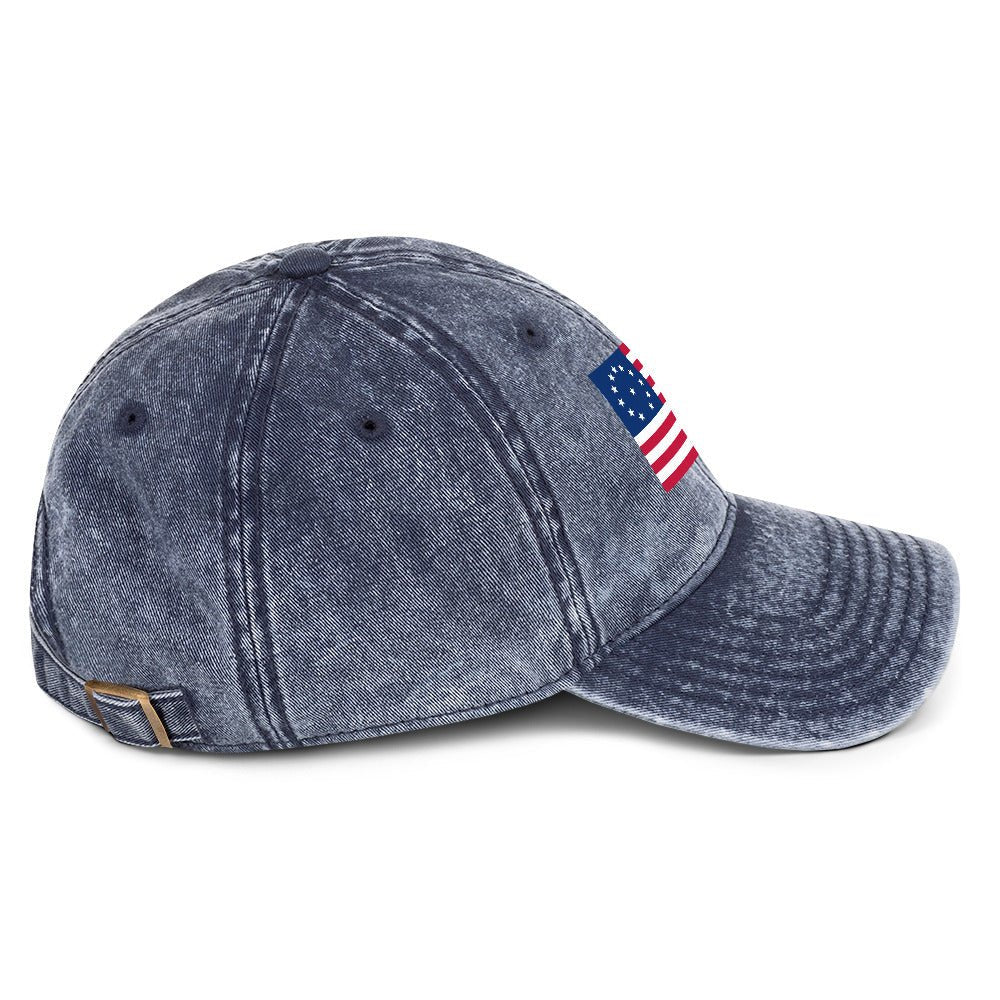 USA Flag Baseball Cap Vintage Cotton Twill Cap | TINMICO - TINMICO