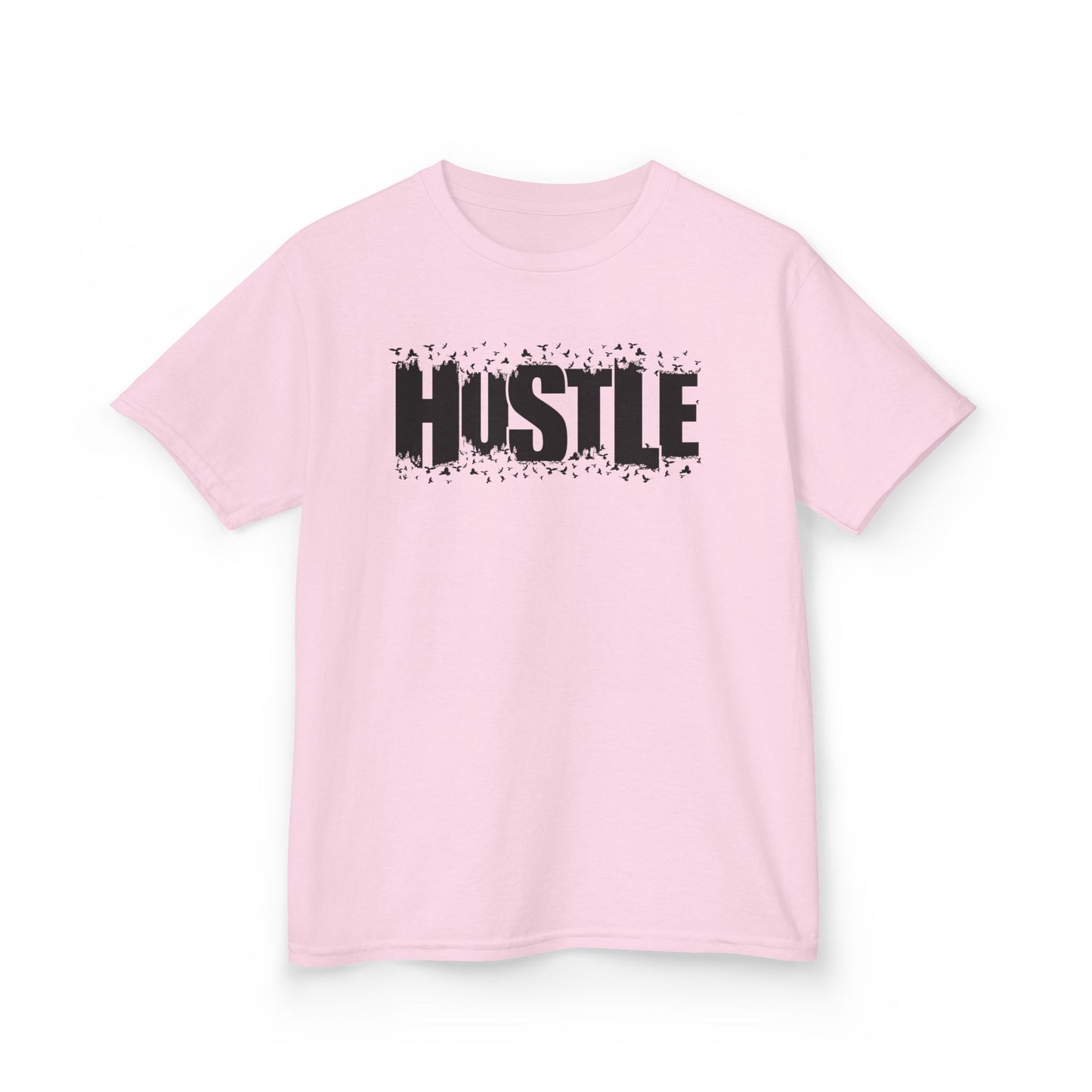 Hustle Kids Tee, Motivational Youth Shirt, Boys and Girls Tee, Active Wear, Trendy Kids Clothing - TINMICO