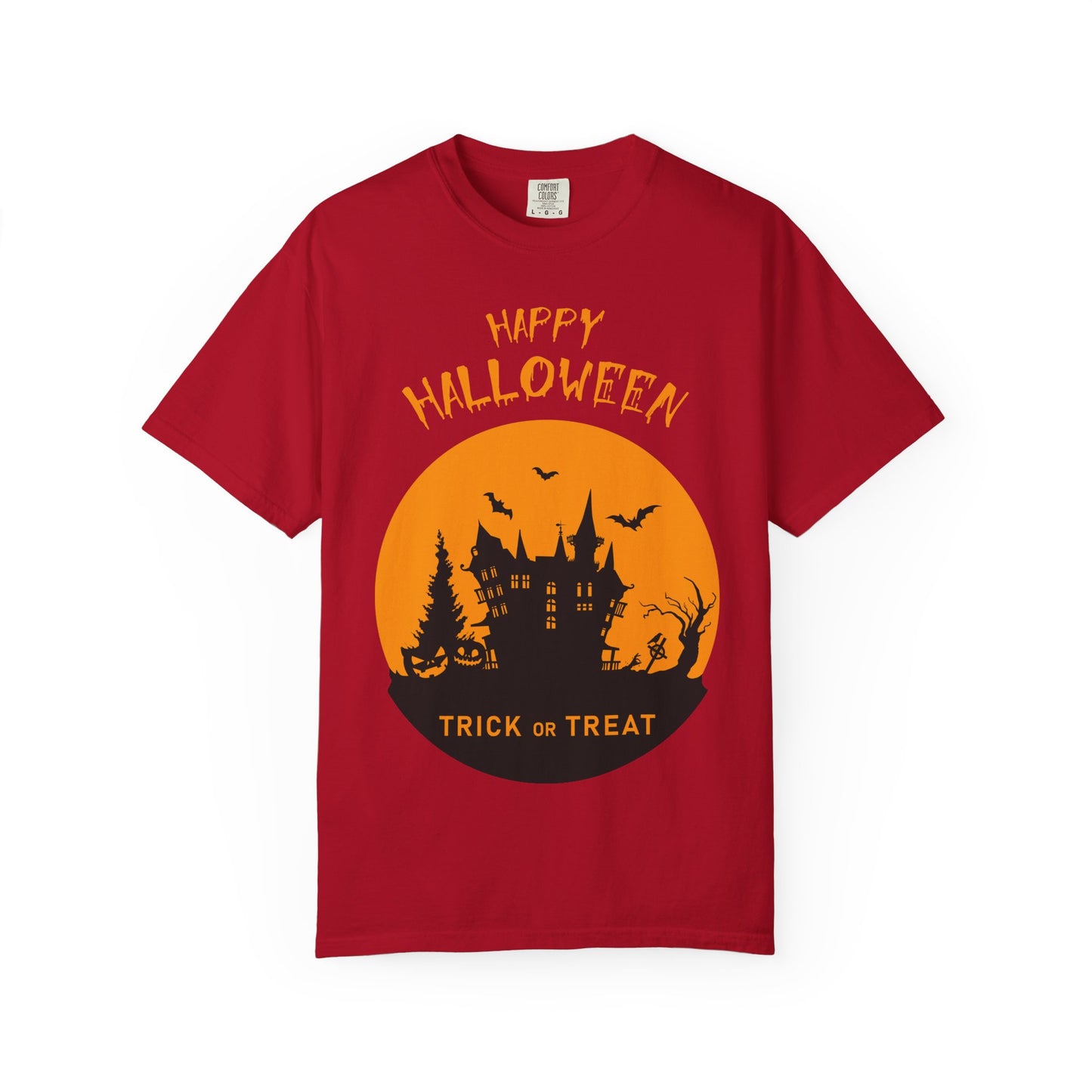 Halloween Graphic T-shirt, Spooky Tee for Trick or Treat, Unisex T-shirt for Fall Celebrations, Halloween Party Shirt, Cozy Casual Wear - TINMICO