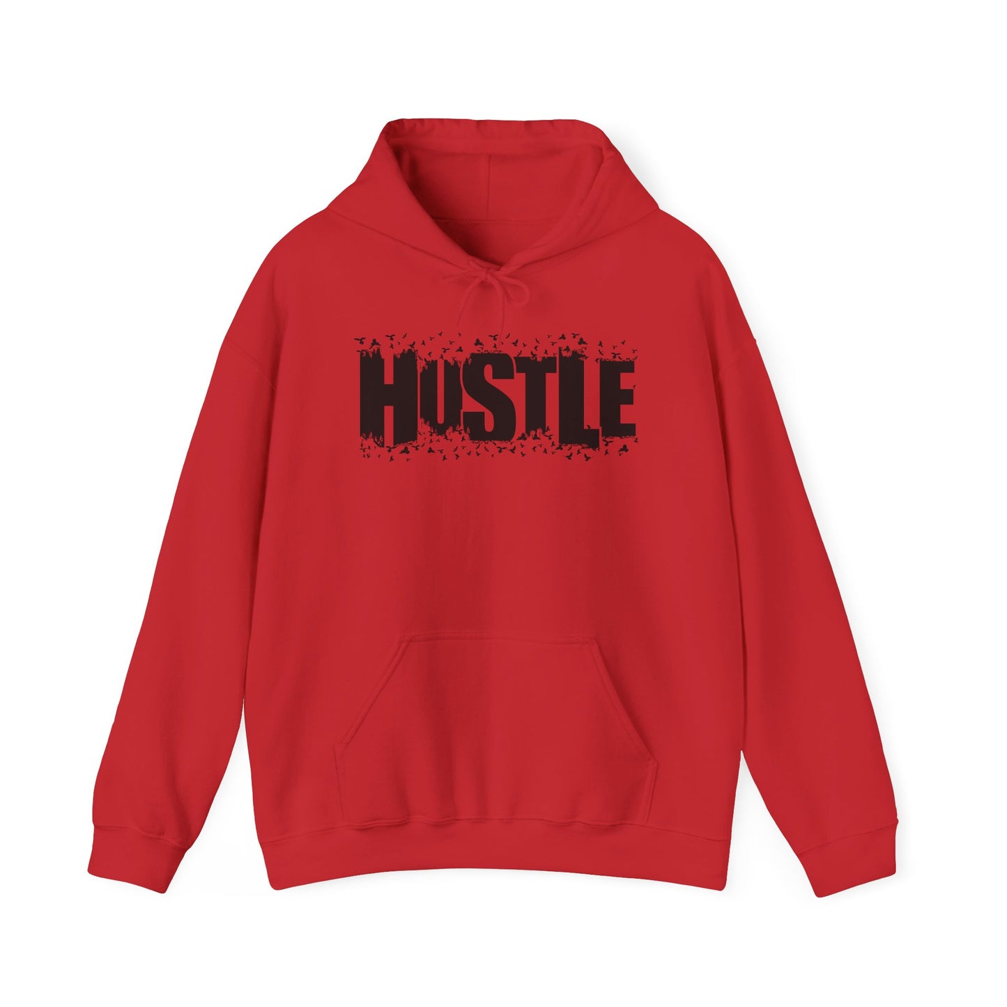Hustle Hooded Sweatshirt, Cozy Workout Gear, Motivational Apparel, Gift for Entrepreneurs, Stylish Casual Wear - TINMICO
