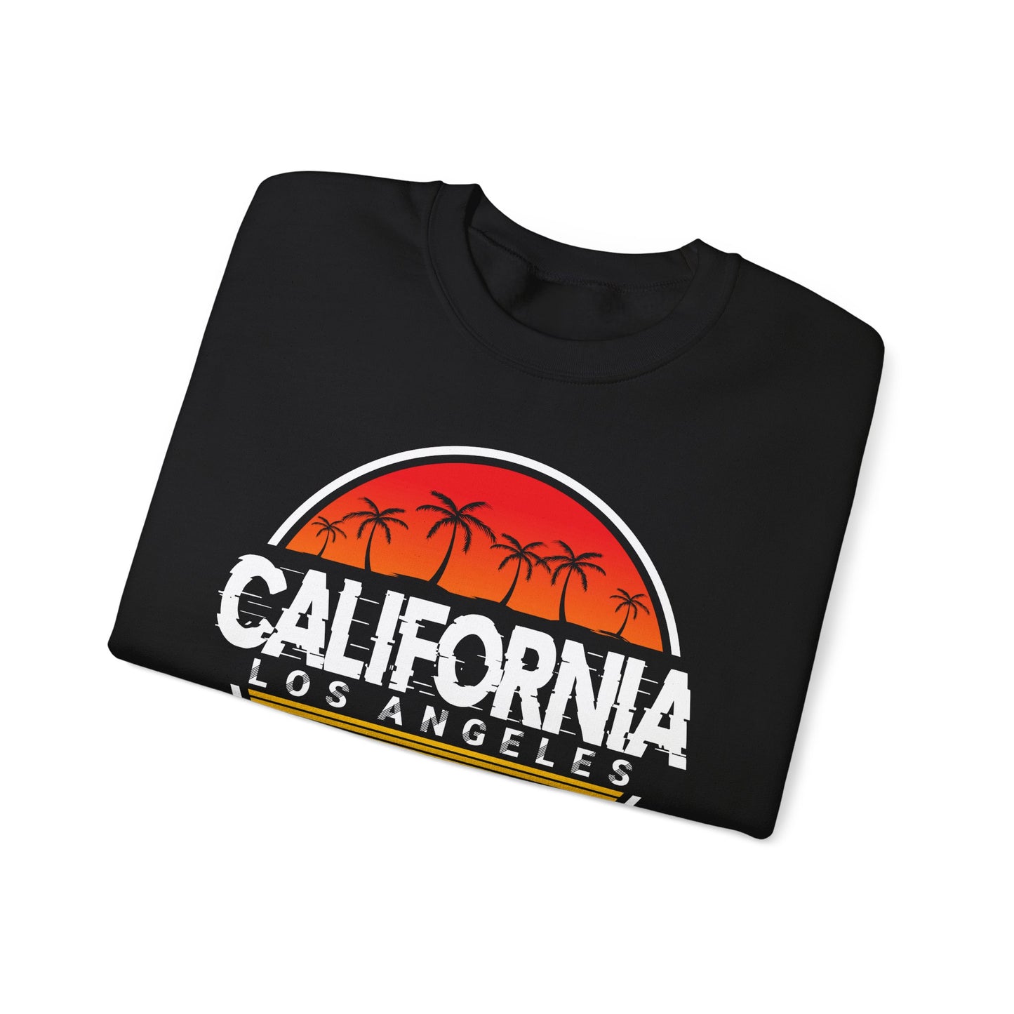 California Sunset Crewneck Sweatshirt, Unisex California Graphic Sweatshirt, Los Angeles Sweatshirt, Beach Vibe Sweatshirt, Casual - TINMICO