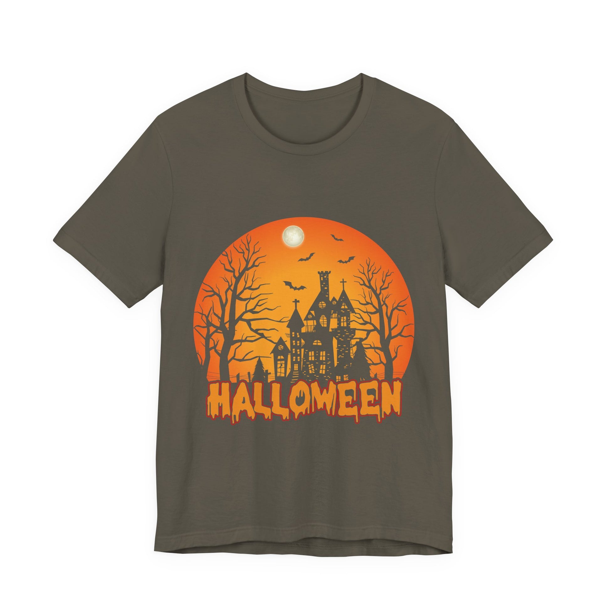 Halloween Unisex Jersey Short Sleeve Tee, Spooky T-Shirt, Halloween Costume Tee, Fall Apparel, Halloween Gift, October Celebration - TINMICO