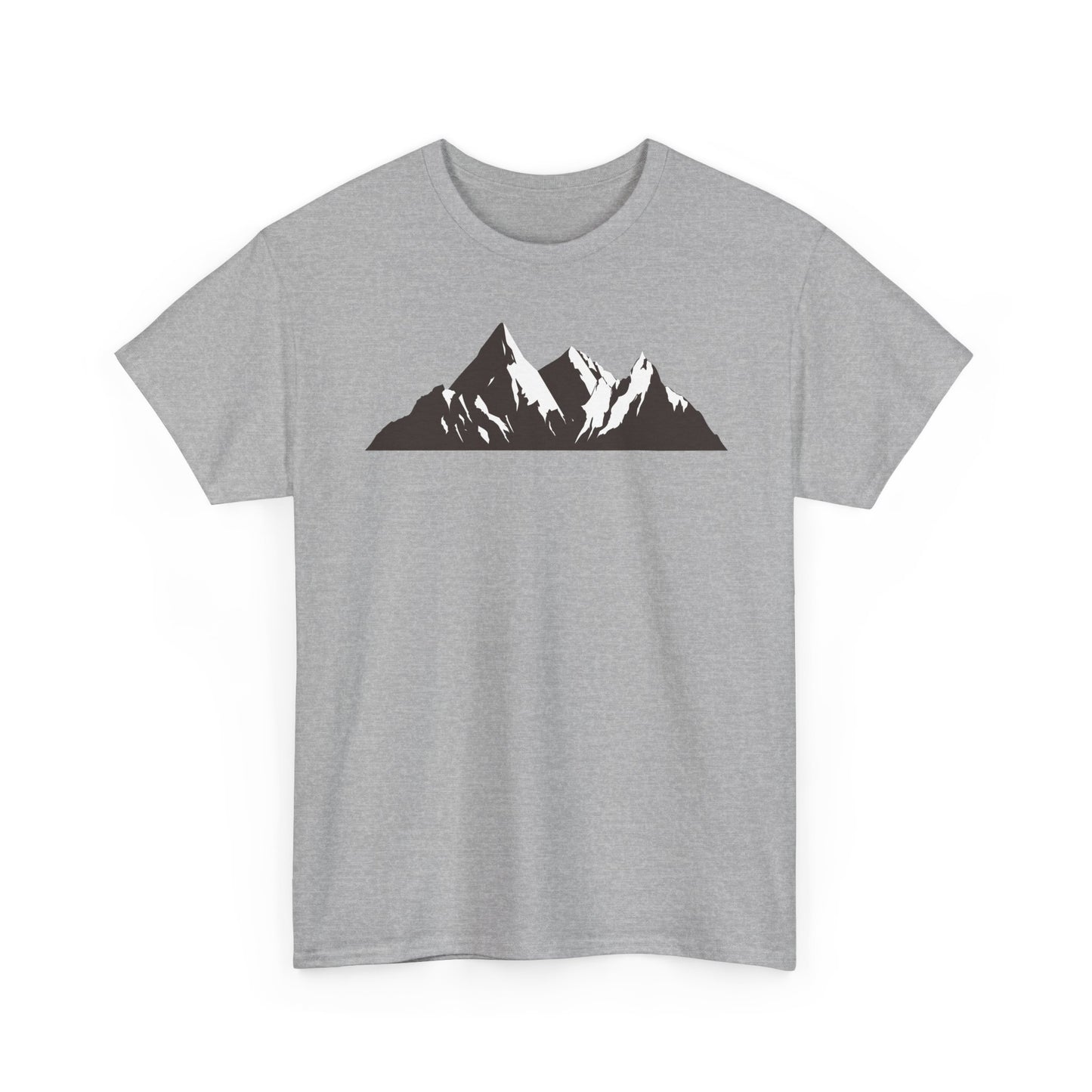 Mountain Art Unisex Heavy Cotton Tee | Adventure T-Shirt, Outdoor Apparel, Nature Lover Gift, Travel Shirt, Hiking Gear - TINMICO