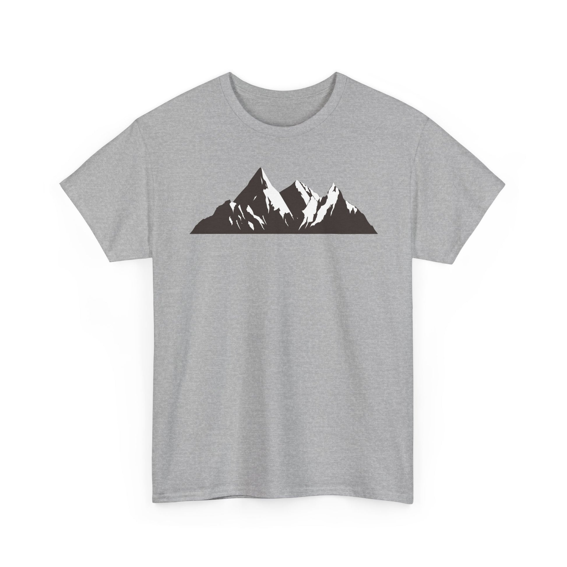 Mountain Art Unisex Heavy Cotton Tee | Adventure T-Shirt, Outdoor Apparel, Nature Lover Gift, Travel Shirt, Hiking Gear - TINMICO