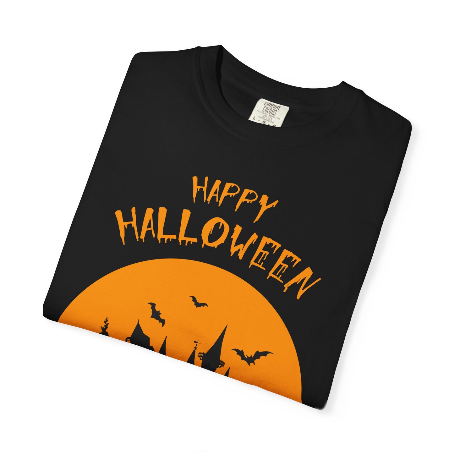 Halloween Graphic T-shirt, Spooky Tee for Trick or Treat, Unisex T-shirt for Fall Celebrations, Halloween Party Shirt, Cozy Casual Wear - TINMICO