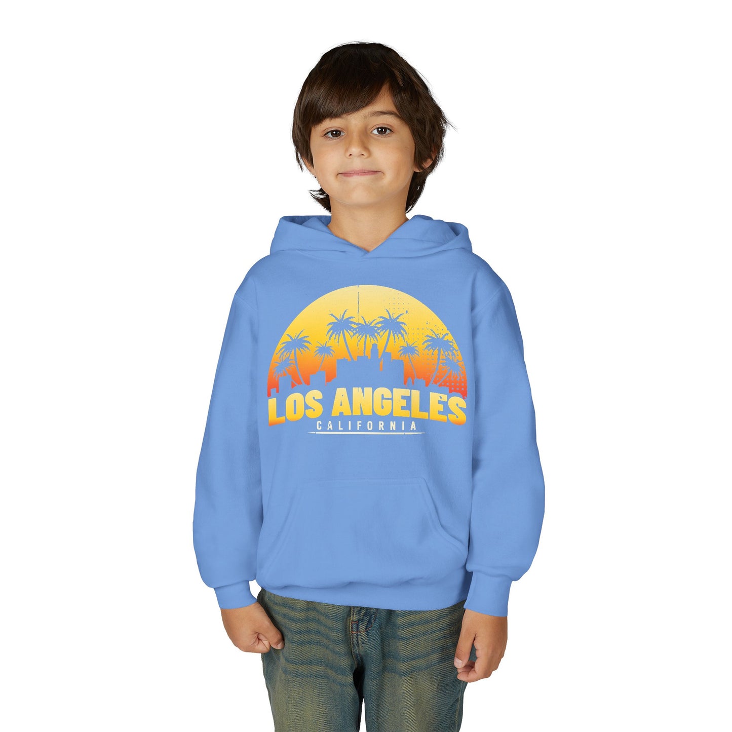 Los Angeles Youth Hoodie, Trendy Los Angeles Sweatshirt for Kids, California Style Sweatshirt, Perfect Gift for Teens, Casual Wear - TINMICO