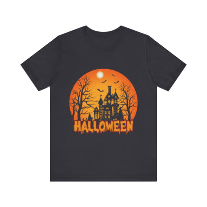 Halloween Unisex Jersey Short Sleeve Tee, Spooky T-Shirt, Halloween Costume Tee, Fall Apparel, Halloween Gift, October Celebration - TINMICO