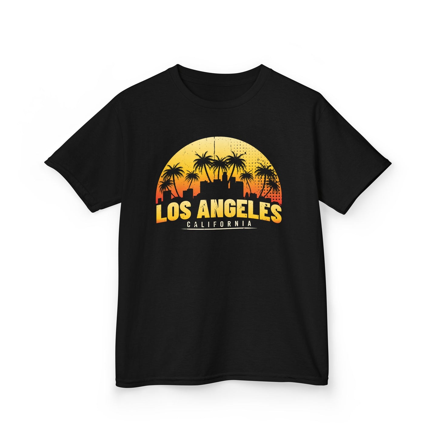 Kids Los Angeles Sunset Tee | Fun Summer Shirt, Children's Apparel, Casual Wear, Gift for Kids, California Themed Clothing - TINMICO