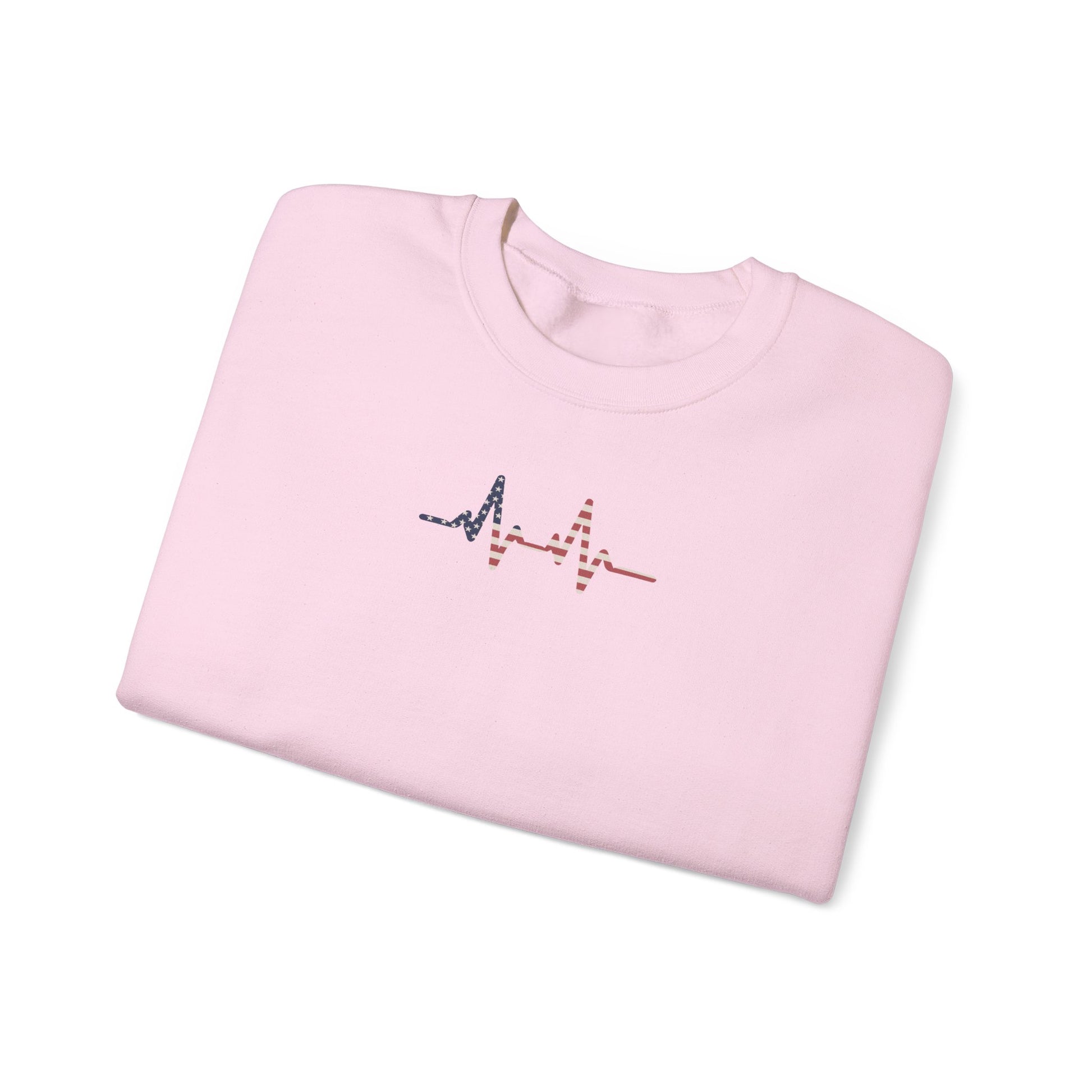 Heartbeat ECG Unisex Sweatshirt, Cozy Crewneck for Medical Professionals, Gift for Nurses, Heart Health Awareness, Casual Fall Wear - TINMICO