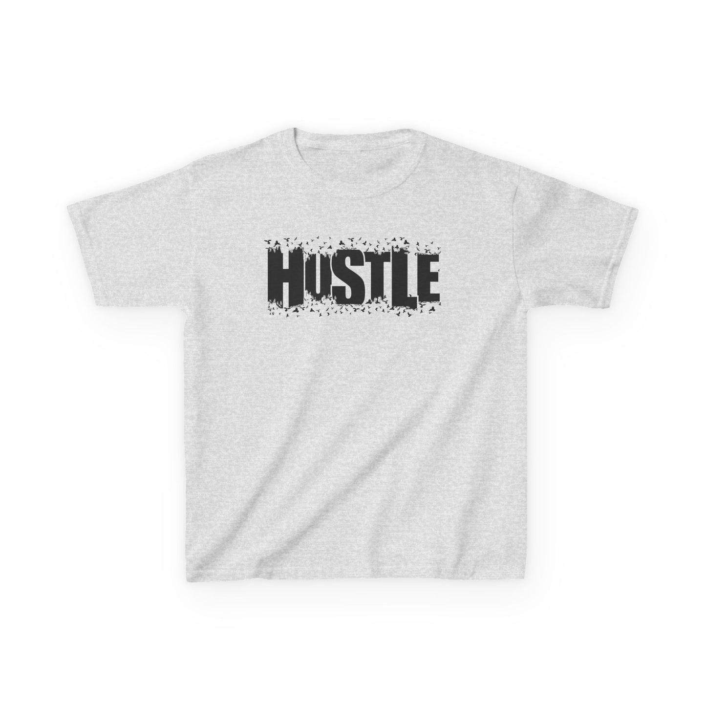 Hustle Kids Tee, Motivational Youth Shirt, Boys and Girls Tee, Active Wear, Trendy Kids Clothing - TINMICO