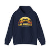 Los Angeles Sunset Hoodie, Unisex Graphic Sweatshirt, California Fashion, Travel Gift, Cozy Streetwear, Summer Essentials - TINMICO