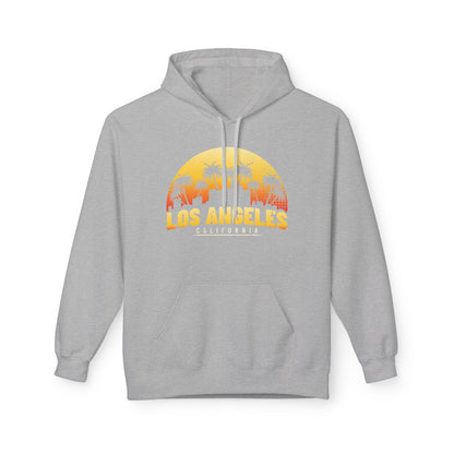 California Sunset Hoodie, Los Angeles Fleece Sweatshirt, Beach Vibes Fashion, Travel Gift, Summer Casual Wear - TINMICO