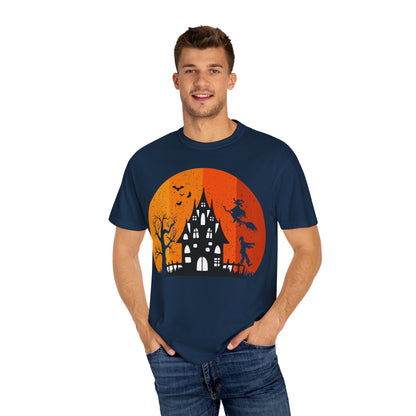 Halloween Themed Unisex T-Shirt, Spooky Shirt, Fall Apparel, Harvest Festival Top, Trick or Treat Tee, Ghostly Design Shirt - TINMICO