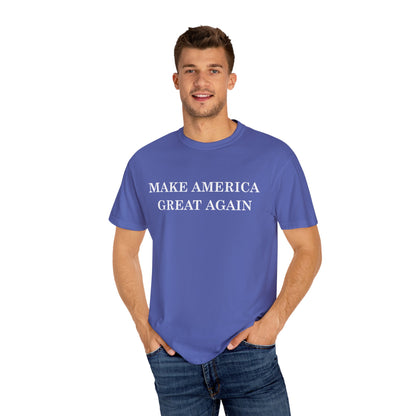 Make America Great Again Unisex Garment-Dyed T-Shirt, Casual Wear, Graphic Tee, Soft Cotton Shirt, Gift for Friends - TINMICO