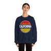 California Sunset Crewneck Sweatshirt, Unisex California Graphic Sweatshirt, Los Angeles Sweatshirt, Beach Vibe Sweatshirt, Casual - TINMICO