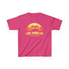 Kids Los Angeles Sunset Tee | Fun Summer Shirt, Children's Apparel, Casual Wear, Gift for Kids, California Themed Clothing - TINMICO