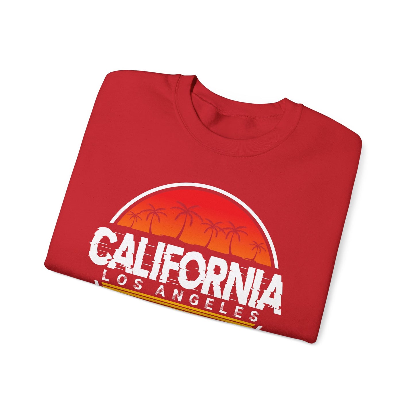 California Sunset Crewneck Sweatshirt, Unisex California Graphic Sweatshirt, Los Angeles Sweatshirt, Beach Vibe Sweatshirt, Casual - TINMICO