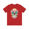 Colorful Sugar Skull Tee - Day of the Dead Shirt, Unisex Casual Wear, Festival Outfit, Gift for Halloween and Celebrations - TINMICO