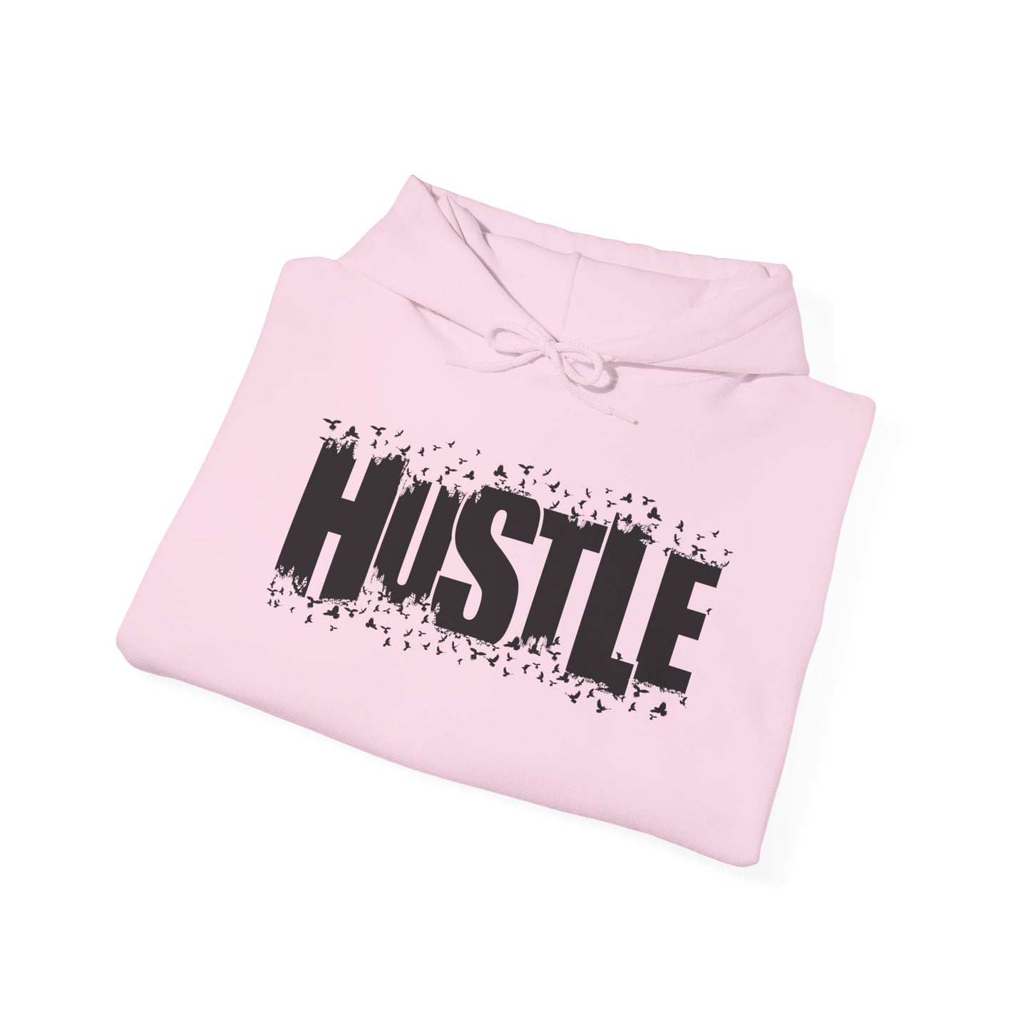 Hustle Hooded Sweatshirt, Cozy Workout Gear, Motivational Apparel, Gift for Entrepreneurs, Stylish Casual Wear - TINMICO