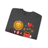 Good Morning Sun & Heart Sweatshirt, Cozy Gift for Friends, Cute Sweatshirt for Fall, Fun Layer for Coffee Lovers, Positive Vibes Apparel - TINMICO
