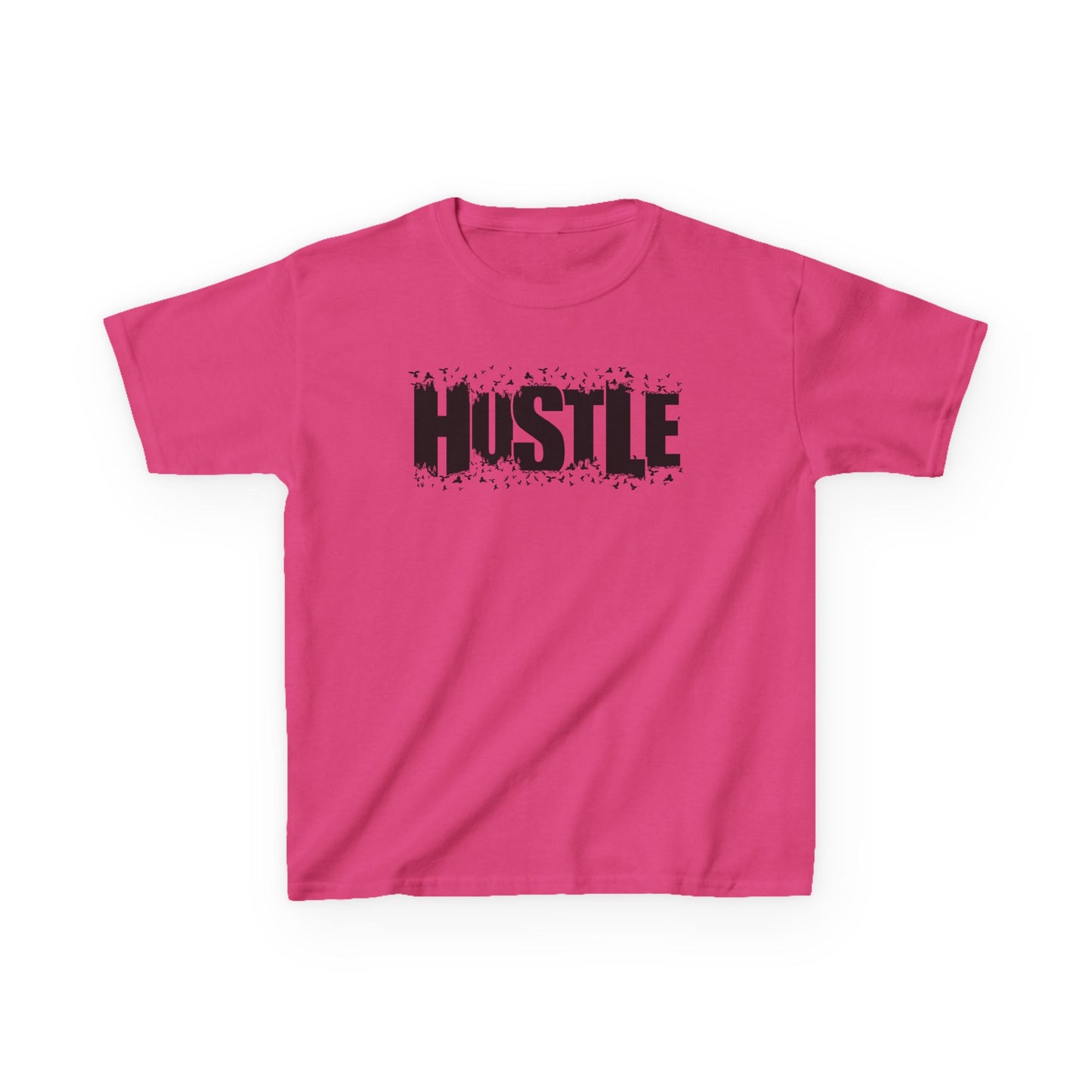 Hustle Kids Tee, Motivational Youth Shirt, Boys and Girls Tee, Active Wear, Trendy Kids Clothing - TINMICO