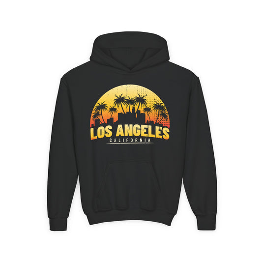 Los Angeles Youth Hoodie, Trendy Los Angeles Sweatshirt for Kids, California Style Sweatshirt, Perfect Gift for Teens, Casual Wear - TINMICO
