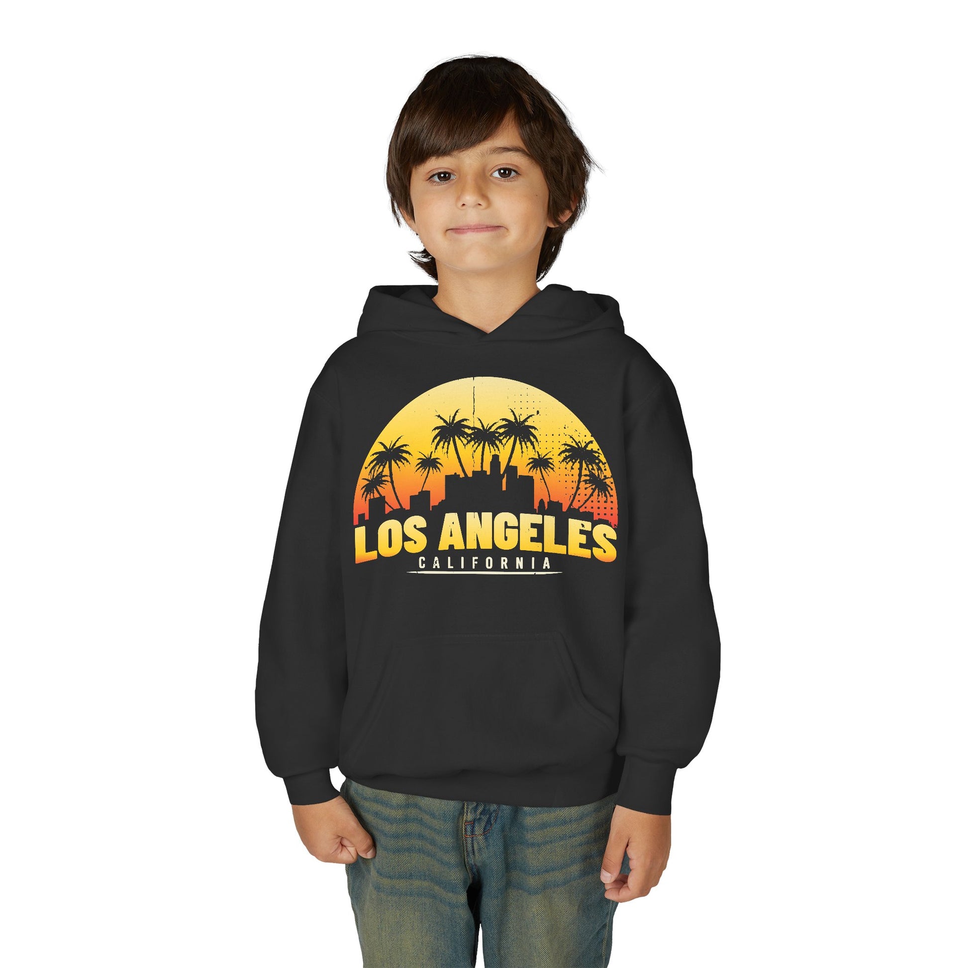 Los Angeles Youth Hoodie, Trendy Los Angeles Sweatshirt for Kids, California Style Sweatshirt, Perfect Gift for Teens, Casual Wear - TINMICO
