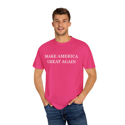 Make America Great Again Unisex Garment-Dyed T-Shirt, Casual Wear, Graphic Tee, Soft Cotton Shirt, Gift for Friends - TINMICO