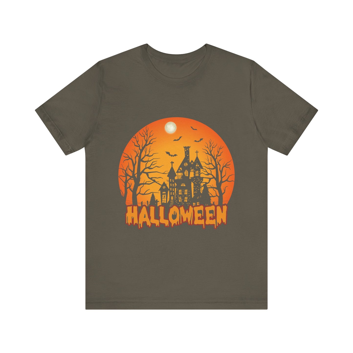 Halloween Unisex Jersey Short Sleeve Tee, Spooky T-Shirt, Halloween Costume Tee, Fall Apparel, Halloween Gift, October Celebration - TINMICO