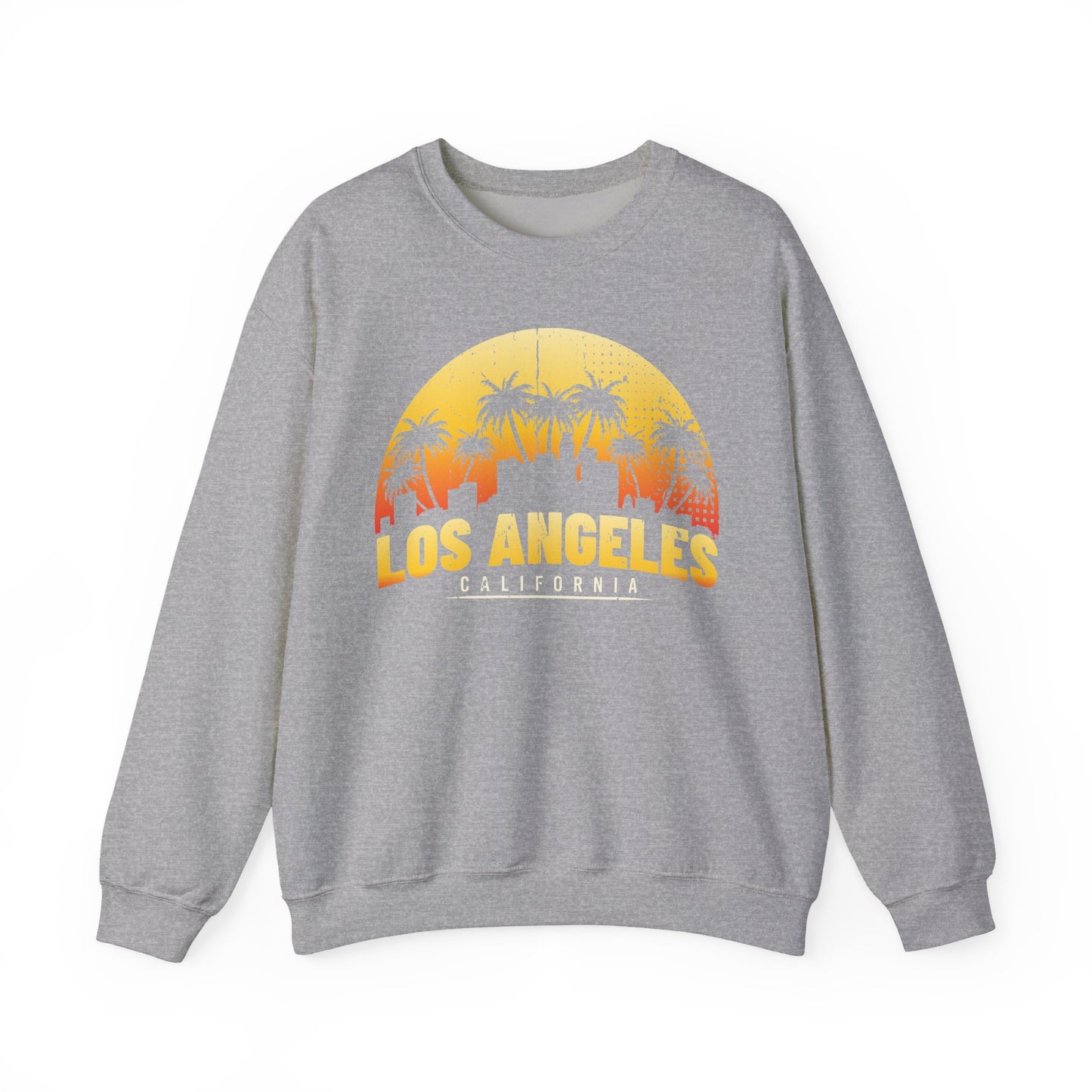 Los Angeles Sunrise Sweatshirt, Vintage California Apparel, Travel Souvenir, Unisex Crewneck, Cozy Gift for Her/Him - TINMICO