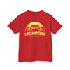 Kids Los Angeles Sunset Tee | Fun Summer Shirt, Children's Apparel, Casual Wear, Gift for Kids, California Themed Clothing - TINMICO