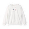 Heartbeat ECG Unisex Sweatshirt, Cozy Crewneck for Medical Professionals, Gift for Nurses, Heart Health Awareness, Casual Fall Wear - TINMICO