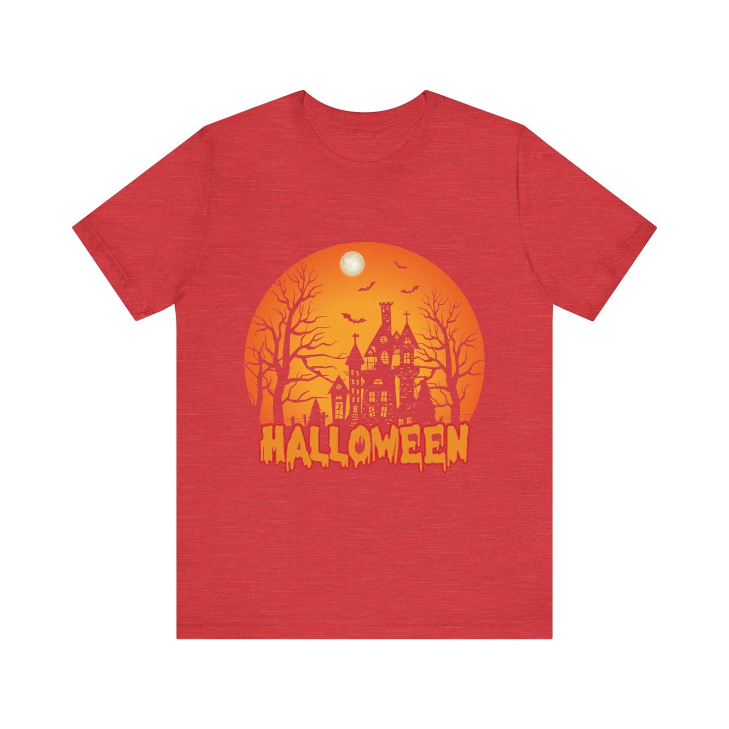 Halloween Unisex Jersey Short Sleeve Tee, Spooky T-Shirt, Halloween Costume Tee, Fall Apparel, Halloween Gift, October Celebration - TINMICO