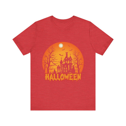 Halloween Unisex Jersey Short Sleeve Tee, Spooky T-Shirt, Halloween Costume Tee, Fall Apparel, Halloween Gift, October Celebration - TINMICO