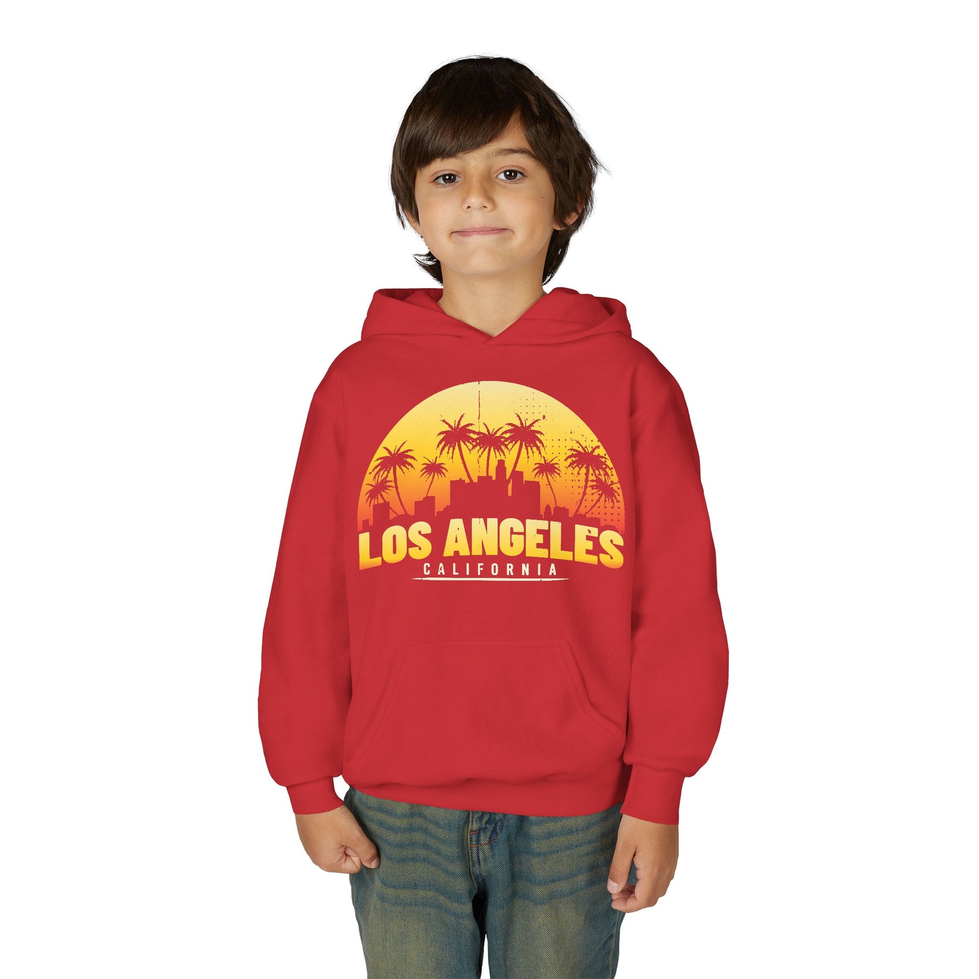 Los Angeles Youth Hoodie, Trendy Los Angeles Sweatshirt for Kids, California Style Sweatshirt, Perfect Gift for Teens, Casual Wear - TINMICO