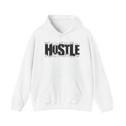 Hustle Hooded Sweatshirt, Cozy Workout Gear, Motivational Apparel, Gift for Entrepreneurs, Stylish Casual Wear - TINMICO