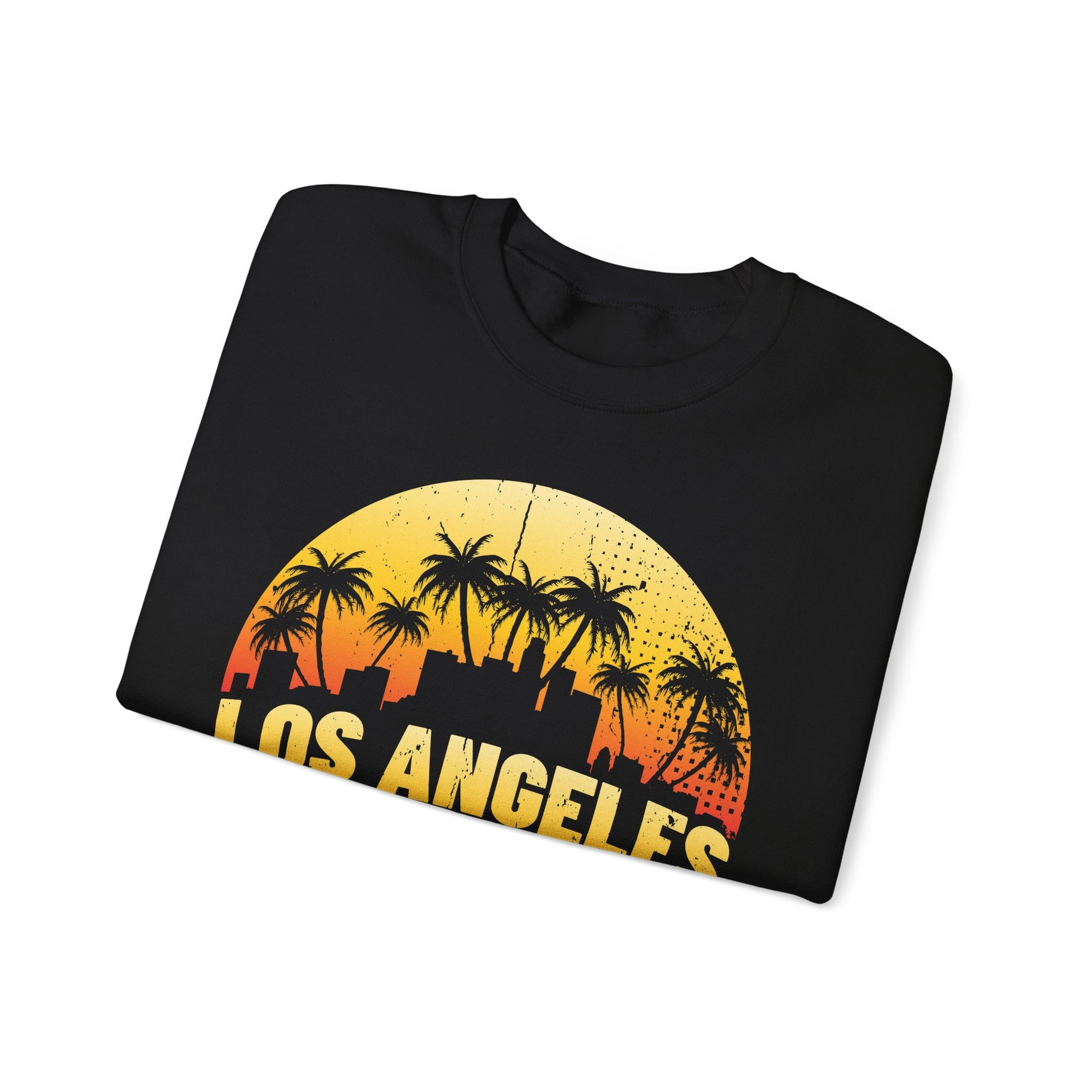 Los Angeles Sunrise Sweatshirt, Vintage California Apparel, Travel Souvenir, Unisex Crewneck, Cozy Gift for Her/Him - TINMICO