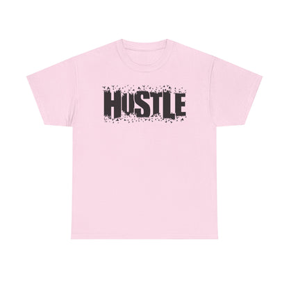 Hustle Unisex Heavy Cotton Tee, Motivational T-Shirt, Fitness Apparel, Trendy Gift, Everyday Casual Wear - TINMICO
