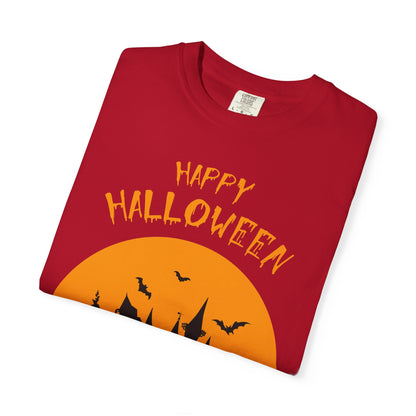 Halloween Graphic T-shirt, Spooky Tee for Trick or Treat, Unisex T-shirt for Fall Celebrations, Halloween Party Shirt, Cozy Casual Wear - TINMICO