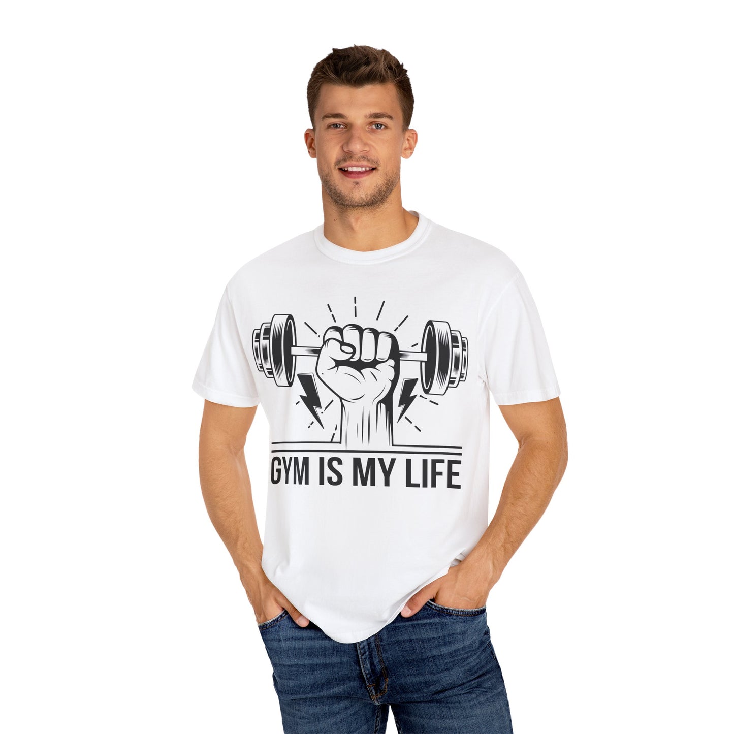 Gym Life T-Shirt | Fitness Apparel, Workout Top, Unisex Tee, Weightlifting Shirt, Activewear Gift - TINMICO