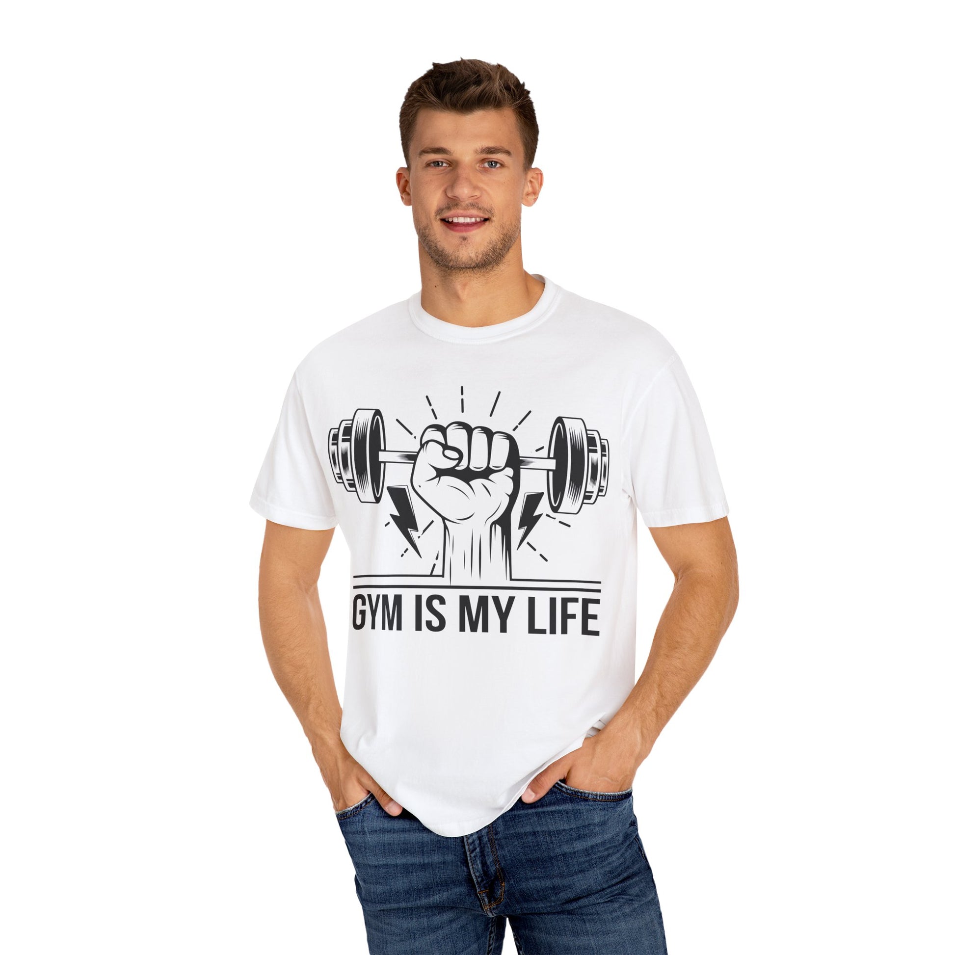 Gym Life T-Shirt | Fitness Apparel, Workout Top, Unisex Tee, Weightlifting Shirt, Activewear Gift - TINMICO
